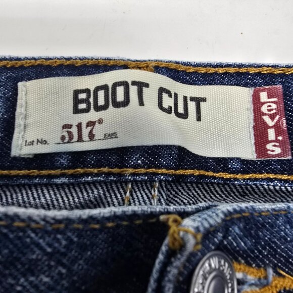 Levi's 517 Blue‎ Jeans Size 36X32 Men's Bootcut Denim - Picture 7 of 8